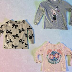 H&M Kids Graphic Long Sleeve Tops - Set of 3